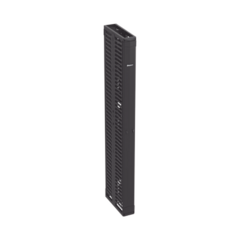 PANDUIT Organizador Vertical PatchRunner™, Doble (Frontal y Posterior), Para Rack Abierto de 45 Unidades, 6in de Ancho, Color Negro MOD: PR2VD06