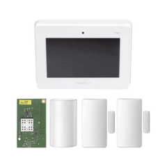 HONEYWELL HOME RESIDEO Kit de Panel de Alarma PROA7M con Sensor de Movimiento y 2 Contactos Magnéticos PROA7PMW