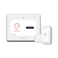 HONEYWELL HOME RESIDEO Kit de Termostato Inteligente y Panel de Alarma con Pantalla Touch PROA7T10KIT
