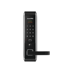 Syscom Cerradura inteligente para puertas con doble cerrojo/teclado Touch Screen, Apertura con tarjeta Mifare /Contraseña y Llave de emergencia MOD: PRO-LOCK-MIL