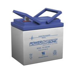 POWER SONIC Batería 12V, 35AH, Para Respaldo, Tecnologías AGM/VRLA, 5 Años Vida Útil, Terminales NB, Reconocida UL PS-12350-NB