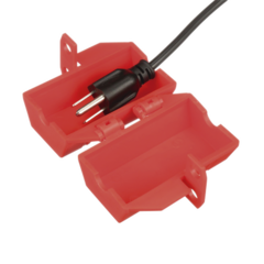 PANDUIT Dispositivo de Bloqueo Para Enchufes de 120 Vca, Fabricado con Polipropileno, Color Rojo MOD: PSL-CL110