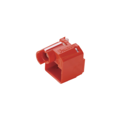 PANDUIT Kit de 10 Dispositivos para Impedir Desconexión de Plug RJ45, Color Rojo, Incluye Herramienta para Instalar/Retirar MOD: PSL-DCPLRX