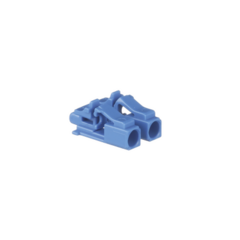 PANDUIT Kit de 10 Dispositivos para Bloquear Puertos de Fibra Óptica LC Duplex, Color Azul, Incluye Llave de Extracción MOD: PSL-LCAB-BU