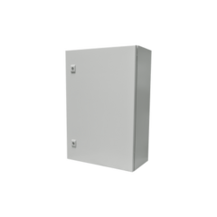 PRECISION Gabinete de Acero IP66 Uso en Intemperie (500 x 700 x 250 mm) con Placa Trasera Interior Metálica y Compuerta Inferior Atornillable (Incluye Chapa y Llave T). MOD: PST-5070-25A