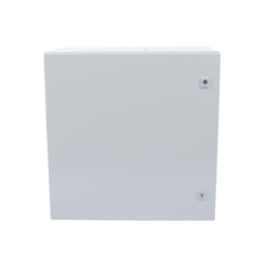 PRECISION Gabinete de Acero IP66 Uso en Intemperie (600 x 600 x 300 mm) con Placa Trasera Interior Metálica y Compuerta Inferior Atornillable (Incluye Chapa y Llave T). MOD: PST-6060-30A