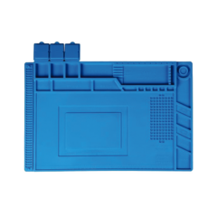 PRECISION Tapete de silicona resistente al calor con areas magnéticas y de almacenamiento de componentes, ideal para la reparación de equipos y tarjetas electrónicas. PST-S03-001