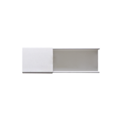 THORSMAN Canaleta blanca sin división, de PVC auto extinguible, 48 x 16 x tramo 2.5m (6101-01260 MOD: PT-48-SD