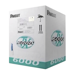 PANDUIT Bobina de Cable UTP 305 m. de Cobre, TX6000™ PanNet, Reelex, Gris, Categoría 6 Mejorado (23 AWG), PVC (CMR, Riser), de 4 pares PUR6004IG-W