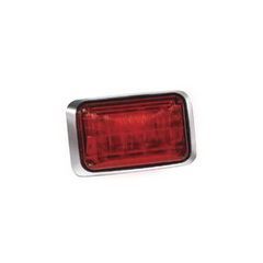 FEDERAL SIGNAL Luz de advertencia Quadraflare LED, Mica color Rojo y LED Rojo (no incluye montaje) MOD: QL-64-RR
