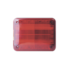 FEDERAL SIGNAL Luz de advertencia Quadraflare LED, Flasher Integrado y Mica de color Rojo MOD: QL97RR