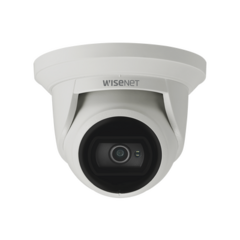 Hanwha Techwin Wisenet Cámara IP Tipo FlatEye Antivandálica 5 Megapíxel / Lente 2.8 mm / IR 20M / WDR 120db / Exterior IP67 / IK10 / H.265 & WiseStream QNE-8011R