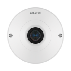 Hanwha Techwin Wisenet Camara IP Fish Eye Interior 6 Megapixel / WDR 120dB / PTZ Digital 8X / Video Analíticos / MicroSD / H.265 MOD: QNF8010