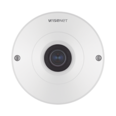 Hanwha Techwin Wisenet Camara IP Fish Eye Interior 12 Megapixel / WDR 120dB / PTZ Digital 8X / Video Analíticos / MicroSD / H.265 MOD: QNF-9010