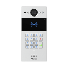 AKUVOX Video portero SIP con teclado y lector de tarjetas / Notificación a app / Notificación por llamada telefónica / Configuración en la nube MOD: R20KSIP