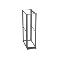 PANDUIT Rack de Cuatro Postes Estándar de 19", Rieles Con Orificio Para Tuerca Enjaulada, Profundidad Máxima de 41.5 in, 45 Unidades de Rack, Color Negro R4P42CN