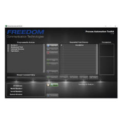 FREEDOM COMMUNICATION TECHNOLOGIES Kit de Herramientas en Software para Automatización de Procesos en Analizadores FREEDOM. MOD: R8-PAT