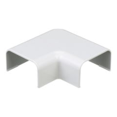 PANDUIT Conexión en ángulo recto "L", para uso con canaleta LD10, material ABS, Color Blanco MOD: RAF10WH-X