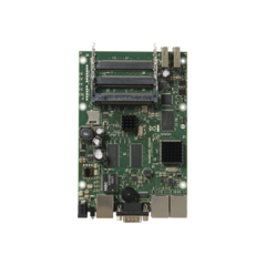 MIKROTIK Board, 3 Puertos Gigabit con 5 ranuras miniPCI de expansión hasta MIMO 10x10 MOD: RB435G