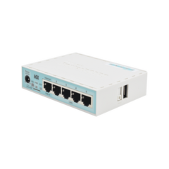 MIKROTIK (hEX) RouterBoard, 5 Puertos Gigabit Ethernet, 1 Puerto USB y versión 3 MOD: RB750GR3