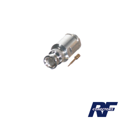 RF INDUSTRIES,LTD Conector BNC Macho de Rosca para Cables con Conductor Central de AWG-11 ó 13 tipo RG-8/U (8237), RG-213/U (8267), RG-214 (8268). MOD: RFB-1101-1EN