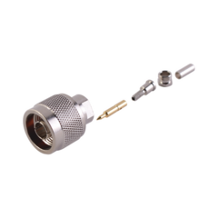 RF INDUSTRIES,LTD Conector N Macho de anillo plegable para cable RG-174/U, BELDEN 8216. MOD: RFN-1005-B-03