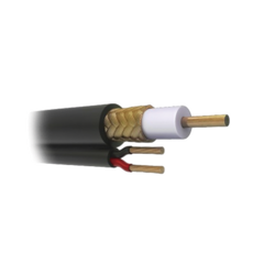VIAKON Cable Coaxial RG59 Siamés, HECHO EN MÉXICO, Optimizado para HD. Aplicación para interior, Retazo de 75 Metros MOD: RG-59V-75MTS