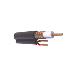 VIAKON Retazo de 30 metros de Cable coaxial Cable RG59 Siamés, HECHO EN MÉXICO, Optimizado para HD+ 2 hilos calibre 20. MOD: RG59VCCA*30MTS