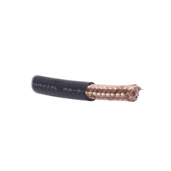 VIAKON Cable Coaxial RG8, 50 OHMS, 4.1DB, 100% Cobre, Hecho en México, Retazo de 4 Metros MOD: RG8USYS*4MTS