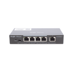 RUIJIE Switch Administrable PoE con 5 puertos Gigabit, 4 PoE 802.3af/at, gestión gratuita desde la nube, 54w MOD: RG-ES205GC-P