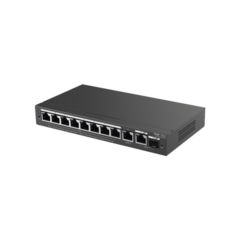 RUIJIE Switch Administrable con 8 puertos Gigabit PoE, 2 Uplinks Gigabit (1 SFP), gestión gratuita desde la nube RG-ES210GS-P