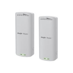 RUIJIE Kit Enlace Inalámbrico de 500 m Preconfigurado + Ajuste Automático de Potencia / Hasta 300 Mbps / Doble Puerto LAN RG-EST100-E