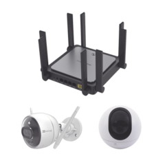 RUIJIE Kit de Router Ruijie Con Cámara EZVIZ / I Incluye 1 PZA CS-C6 / 1PZ C3X / Un Router RGEW3200GXPRO RGEW3200GXPRO/C6/C3X