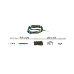 PANDUIT Kit de Puesta a Tierra con Jumper 6 AWG RGREJ696Y y Barra de Conexiones de 20 Orificios RGRB19U, para Rack de 19in RGRKCBNJY