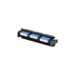 SIEMON Placa acopladora de Fibra Óptica Quick-Pack, Con 6 Conectores LC/UPC Duplex (12 Fibras), Para Fibra Monomodo, Azul MOD: RIC-F-LCU12-01C