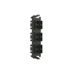 SIEMON Placa acopladora de Fibra Óptica Quick-Pack, Con 6 Conectores SC Duplex (12 Fibras), Negro MOD: RIC-F-SC12-01