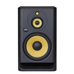 KRK RP103G4-NA Monitor de estudio triamplificado para grabación - Campo medio de 10 pulgadas, calidad de sonido profesional y diseño de vanguardia