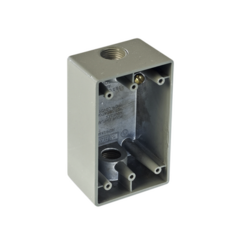 RAWELT Caja Condulet FS de 1/2" ( 12.7 mm) con dos bocas a prueba de intemperie. MOD: RR-0470