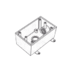 RAWELT Caja Condulet FS de 3/4" (19.05 mm) con dos bocas a prueba de intemperie. RR-0508