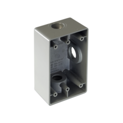 RAWELT Caja Condulet FS de 1" ( 25.4 mm) con tres bocas a prueba de intemperie. MOD: RR-2743