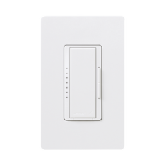 LUTRON ELECTRONICS Atenuador (dimmer) un solo polo / multilocacion 120V /INC 1000W / 800W MLV, color blanco No requiere neutro. MOD: RRD-10D-WH