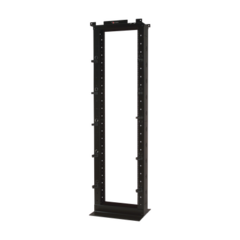SIEMON Rack de Dos Postes Estándar de 19", Numerado, Fabricado en Aluminio y 45 Unidades de Rack, Profundidad de 457mm, Color Negro MOD: RS-07