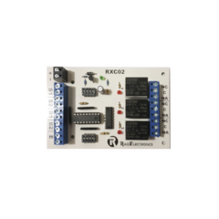 Ruiz Electronics Tarjeta para control de Esclusas para 2 puertas con temporizador en desbloqueo y bloqueo/ entrada para botón de emergencia/ salida de emergencia. MOD: RXC02