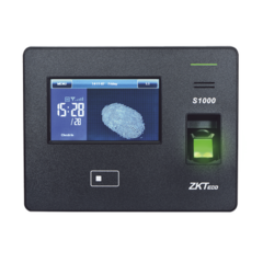 ZKTECO Terminal Biométrica IP, 20,000 Huellas, Touch Screen, Tiempo y Asistencia MOD: S-1000Z