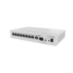 HUAWEI Switch Gigabit No Administrable PoE / 8 puertos 10/100/1000 Mbps (PoE) / 2 Puertos SFP Uplink / 124W S110-8P2ST