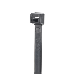 PANDUIT Cincho de Nylon 6.6 StrongHold™, de 300mm de largo, Color Negro, Exterior Resistente a Rayos UV, Paquete de 100pz S12-40-C0