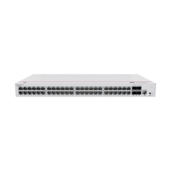 HUAWEI Switch Gigabit Administrable PoE Capa 2 / 48 puertos 10/100/1000 Mbps (PoE) / 4 Puertos SFP Uplink / 380W / PoE Perpetuo / Administración Nube Gratis S220-48P4S