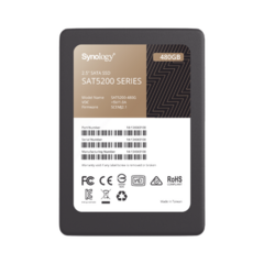 SYNOLOGY 480 GB SSD , diseñada para Synology NAS MOD: SAT5200480G