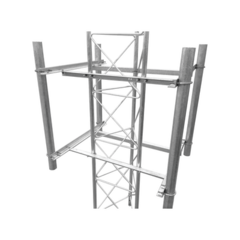 SYSCOM TOWERS Brazo lateral de 4 sectores recomendado para antenas sectoriales con angulo de apertura de 90° (o similar). MOD: S-BLU-4SECG