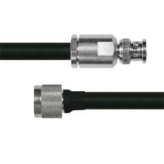 EPCOM INDUSTRIAL Cable Coaxial RG-214/U de 110 cm, en 50 Ohm, 0.425", CD-4 GHz, con Conectores BNC Macho a N Macho. MOD: SBNC-214-N-110